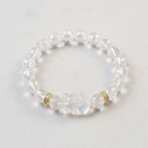 Clear Quartz Nine-Tailed Fox Faceted Bracelet hero