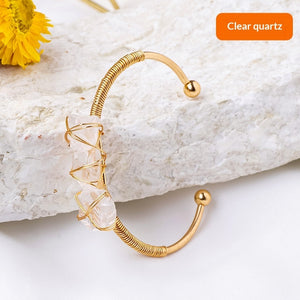 Velora Crystal Earth Bracelet - Raw Crystal | Grounding & Clarity - product image 12 | Velora Crystal