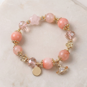 Velora Crystal Earth Bracelet - Cream Agate | Peace & Love - product image 1 | Velora Crystal
