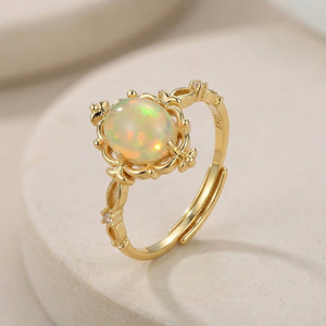 Velora Crystal Water Ring - Opal & Pink Crystal | Love & Wellness - product image 1 | Velora Crystal