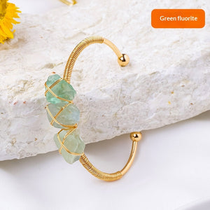 Velora Crystal Earth Bracelet - Raw Crystal | Grounding & Clarity - product image 7 | Velora Crystal