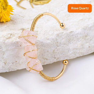 Velora Crystal Earth Bracelet - Raw Crystal | Grounding & Clarity - product image 8 | Velora Crystal