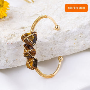 Velora Crystal Earth Bracelet - Raw Crystal | Grounding & Clarity - product image 11 | Velora Crystal