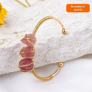Velora Crystal Earth Bracelet - Raw Crystal | Grounding & Clarity - product image 10 | Velora Crystal