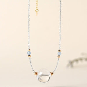 Velora Crystal Fire Choker Necklace - Clear Quartz | Clarity & Focus - product image 1 | Velora Crystal