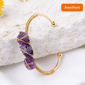 Velora Crystal Earth Bracelet - Raw Crystal | Grounding & Clarity - product image 5 | Velora Crystal