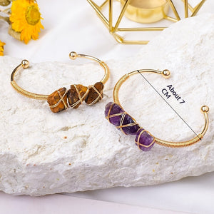 Velora Crystal Earth Bracelet - Raw Crystal | Grounding & Clarity - product image 3 | Velora Crystal
