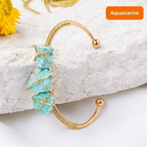Velora Crystal Earth Bracelet - Raw Crystal | Grounding & Clarity - product image 4 | Velora Crystal