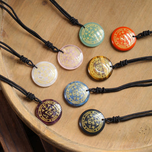 Velora Crystal Fire Pendant Necklace - Michael Archangel Crystal | Protection & Strength - product image 1 | Velora Crystal